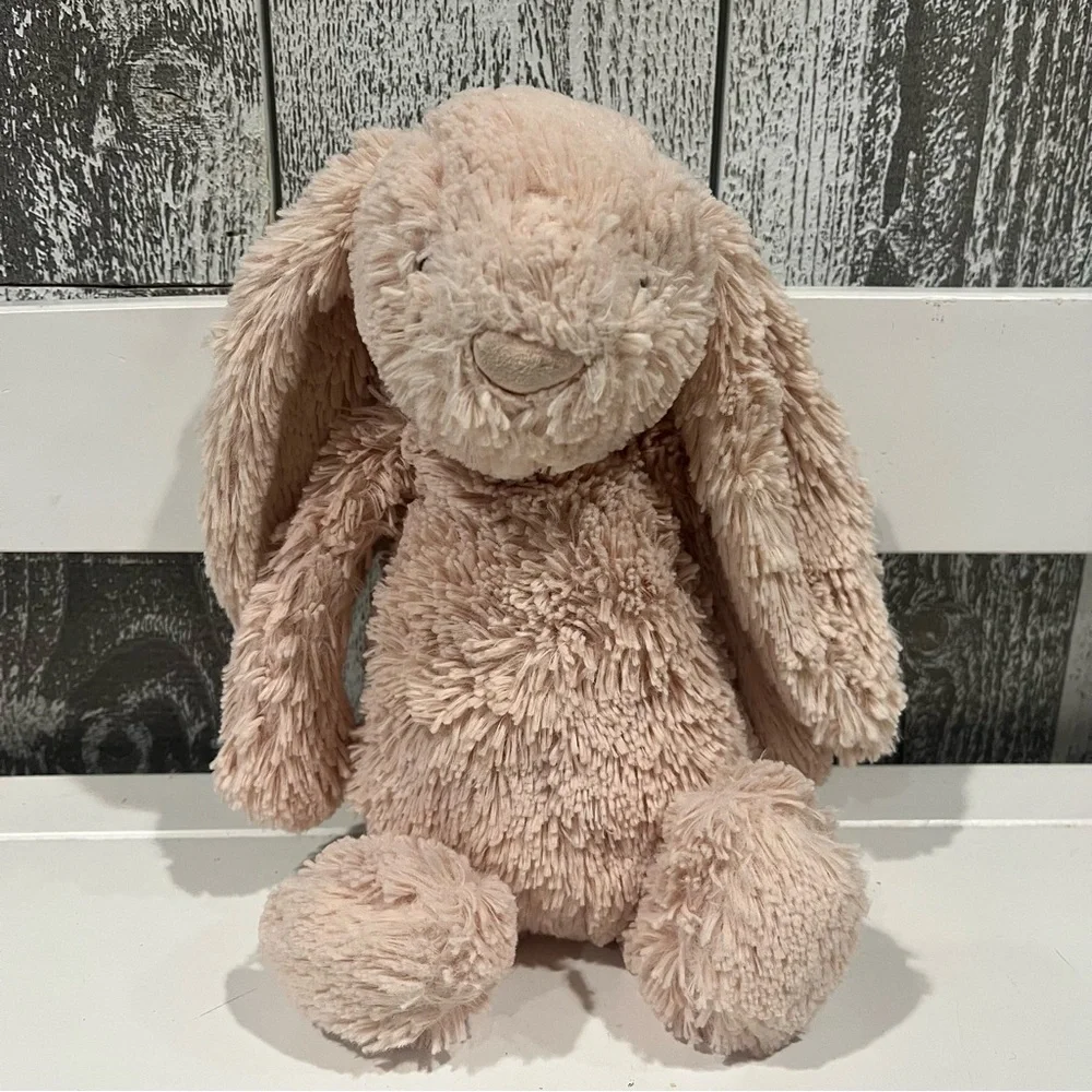 Jellycat Bashful Blush Pink Bunny Plush Small 12” Stuffed Animal Super Soft Toy